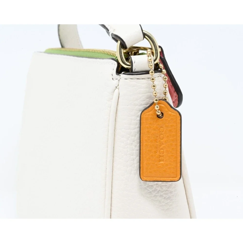 COACH NOLITA 19 Pride Rainbow Graphic Chalk Multi Pebbled Leather NWT CA438 $218 - Picture 8 of 16